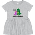 thumbnail image 3 of Inktastic Little Sistersaurus Girls Baby Dress, 3 of 5