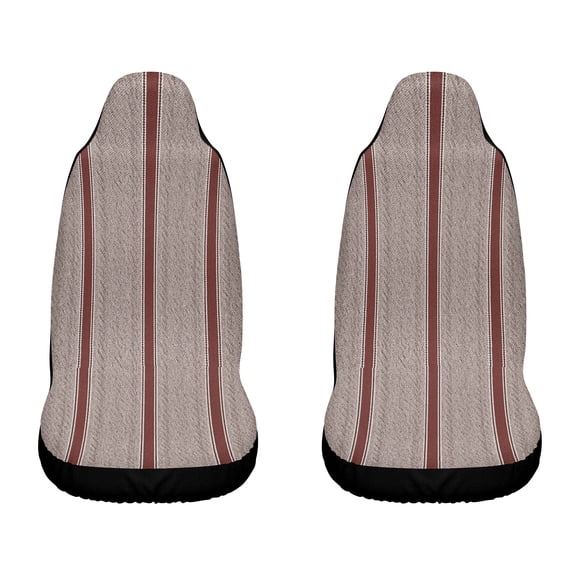 2pcs Red Auto Baja Blanket Bucket Seat Covers, Airbag & Seatbelt Compatible, Universal Fit for Car Truck Van SUV, Breathable Machine Washable Durable Vehicle Interior Seat Protectors