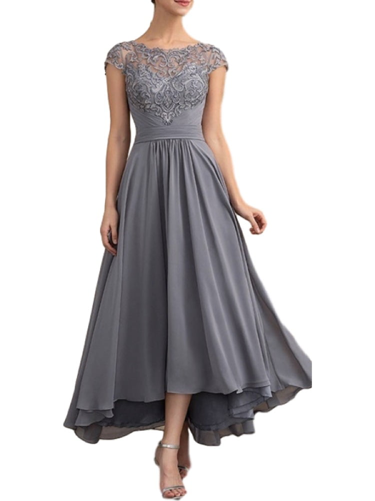 SySea - Women's A-Line Chiffon Lace Patchwork Mother of The Bride Dress ...