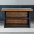 thumbnail image 2 of Pemberly Row Modern Transitional Chestnut Wood Finish 42" Home Bar, 2 of 10