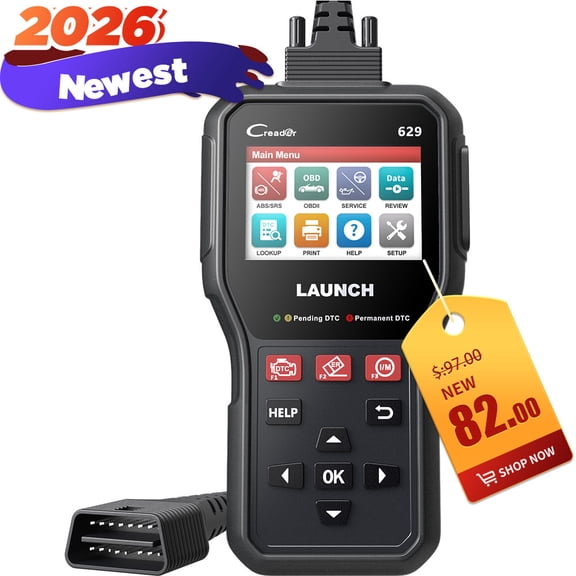 LAUNCH CR629 OBD2 Scanner, Car Diagnostic Tool Full OBD2 Functions Active Tests,Lifetime Free Update