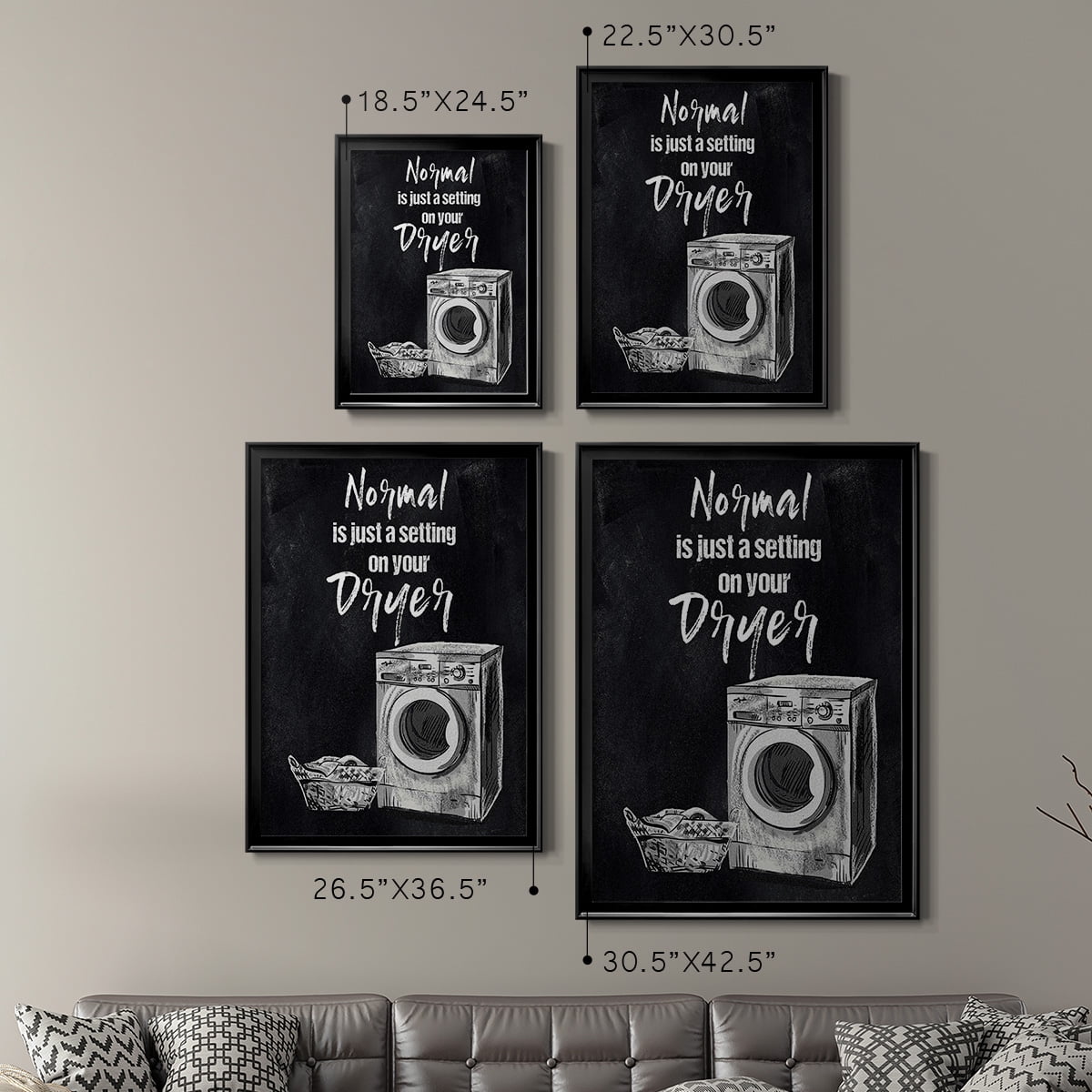 Normal Is Just A Setting Premium Framed Print - Ready to Hang
