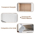 thumbnail image 2 of 6 Tier Foldable Shoe Rack Organizer for Closet 6-12Pairs Plastic Clear Collapsible Shoe Shelf For Front Door Entrance, Stackable Folding Shoes Storage Boxes Dustproof, 2 of 7