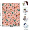 thumbnail image 4 of Pink Colorful Dinosaurs Pattern Blanket,Comfortable Soft Lamb Wool Throw Blanket,All Season,Warm Lightweight Blankets for Sofa Bed Couch Living Room Chair,30"x40", 4 of 4