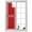 White Red, variant on No Glue Heat Blocking Window Flims, Beige Geometric Window Privacy Film Frosted, Brown Greek Key Design Burlap Modern Art Peep-proof Door Windows Tint for Bathroom, Dormitory, 17.7 x 78.7 Inches