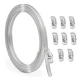 thumbnail image 1 of 10FT Stainless Steel Hose Clamp Assortment Kit,Worm Gear Band Hose Clamp Screw Pipe Clamp for Duct,T, 1 of 5