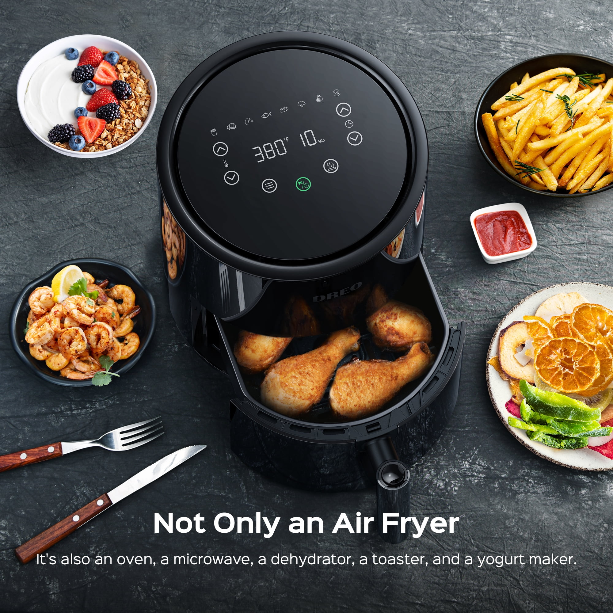 Dreo Air Fryer Pro Max 11-in-1 Digital Air Fryer Oven Cooker, 6.8