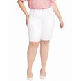 thumbnail image 3 of NYDJ womens  Plus Briella Optic White short, 28W, 3 of 4