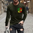 thumbnail image 1 of Blusas y camisas de manga larga con cuello redondo para hombre, blusa con estampado de liberación, de manga larga y cuello redondo, blusa para hombre., 1 of 5