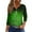 Green, variant on Christmas Shirts for Women V Neck T Shirts 3/4 Sleeve Xmas Tree Snowflake Print Henley T Shirts Dressy Casual Blouse Plus Size Tops Elbow Sleeve Tops Tees & Blouses