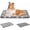 XXL (47.2"x28.3"x1.1"), variant on Dog Crate Pad - Reversible Kennel Mat (Cool & Warm), Machine Washable, Cozy Star Pattern Sleeping Pad for Small Medium Large Dogs, All-Season Pet Bed, Suitable for 36"x24" Dog Crate, Grey