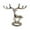 Silver, variant on CuiLiyq Christmas Deer Figurines, 2.4" x 2.6" Small Alloy Standing Deer Ornament, Tabletop Ornaments for Cabinet Mantel Shelves Fireplace Home Decor (Silver)