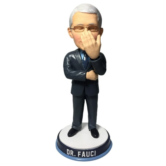 Dr. Anthony Fauci Face Palm/Blue Tie Bobblehead