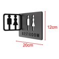 thumbnail image 3 of tredstone Contemporary Bathroom Sign 3D Door Signage for Store Church Hotel Style A 1Set, 3 of 6