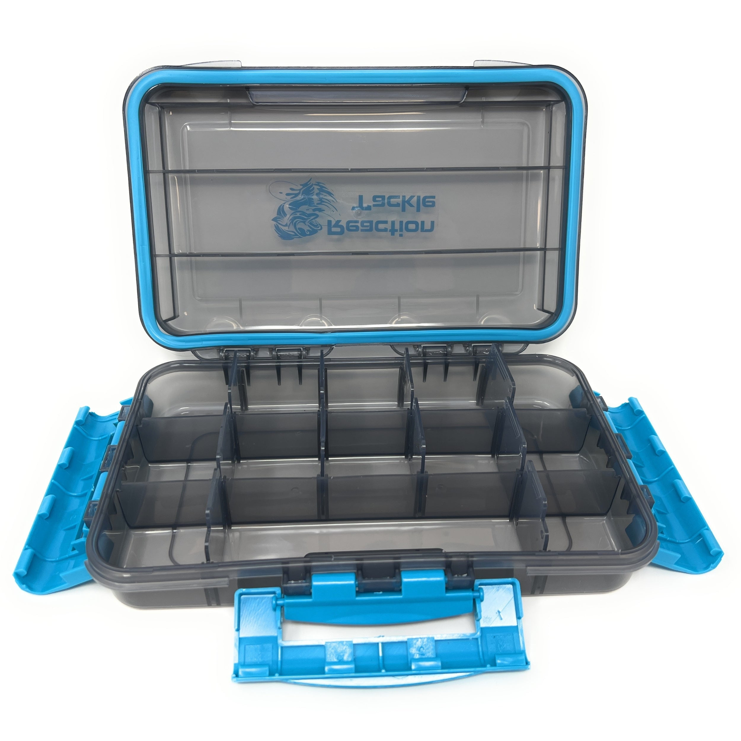 Reaction Tackle Ultimate Water-Resistant Tackle Box Trays with Removable Dividers - Organization and Storage Solution- 4-Pack Kit of 3-Clip Trays - 3600 4-pack