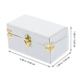 thumbnail image 2 of Minkissy 1Pack Decorative Suitcases Miniature Suitcase Model Wooden Rectangular For Home Decor 6.00X3.20X3.20cm, 2 of 5