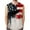 Red, variant on Men's Sleeveless American Flag And Eagle Design Casual Summer Tank Top For Independence Day