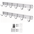 thumbnail image 1 of Percheros Acero Inox 6 Ganchos Pared Gancho 2pcs, 1 of 5