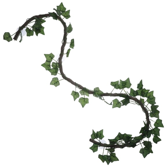 Beaupretty Fake Branches for Reptiles Green Jungle Vines Artificial Leaf Pet Habitat Decor 1Pcs