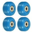 thumbnail image 1 of Unique Bargains Roues de Planche à Roulettes 52mm avec Roulements Roues de Rue pour Skateboards Roue de Croisière 95A, Bleu Doré 4 Pack, 1 of 4