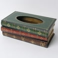 thumbnail image 2 of Tissue Box Cover Vintage: Antique Book Facial Tissue Box Holder Napkin Holder, 2 of 10