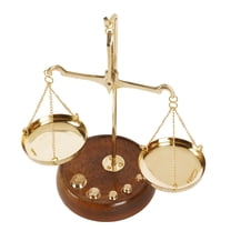 IBA Indianbeautifulart Apothecary Scale Vintage Collectible Brass Weight Scale Home Décor Antique Weight Balancing Scale Taraju