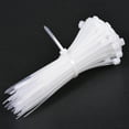 thumbnail image 3 of Uxcell 4-Inch 0.12-Inch Width Self-Locking Zip Ties Cable Ties Wraps Nylon White  250 Pack, 3 of 5