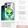 thumbnail image 2 of Case for iPhone 13 Pro, [10ft 4X Military-Grade Drop Protection] Durable & Shockproof Phone Case Cover Design for iPhone 13 Pro - Alien Piece - Clear Black, 2 of 6