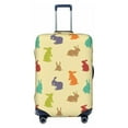 thumbnail image 2 of Goofa Colorful Rabbit Pattern Luggage Covers For Suitcase,Suitcase Cover Protector Fit 18-32 Inch Luggage-Large, 2 of 9