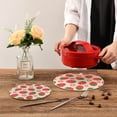 thumbnail image 7 of Strawberry 2 Pack Pot Holders Trivets, Heat Resistant Hot Pads for Kitchen Table Decoration Trivets for Hot Dishes/Pot/Bowl/Teapot/Hot Pot Holders, 7" + 9.45", 7 of 7