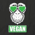 thumbnail image 2 of Vegan T-Shirt | Cute Vegetarian Black Tee Gift, 2 of 5