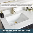 thumbnail image 6 of Gara 72" Double Bath Vanity in Fir Wood Black with White Grain Composite Stone, 6 of 16