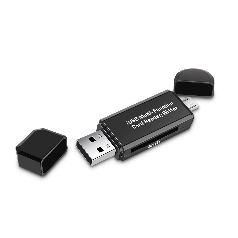 Lemonbest Micro USB to Type C Adapter Support Micro SD/SD Card/USB
