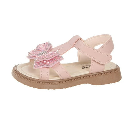 

Nmnitkp Girls Sandals Open Toe Princess Flat Sandals Summer Sandals Cute Flats Dress Sandals Cross Strappy Summer Shoes Toddler/Little Kid/Big Kid