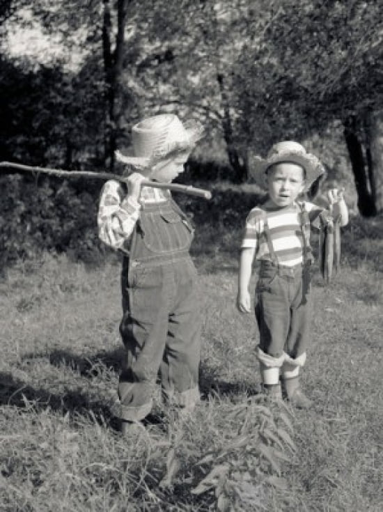 Two Boys With Bunch