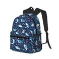 thumbnail image 2 of Daiia Sea Sharks School Backpack for Men Women, Unisex Large Waterproof Bookbag Schoolbag Casual Daypack for High School/College/Teens/Travel/Work Black, 2 of 8