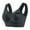 Gray, variant on plus Sized Sports Bra Women's Thin Underwire Push Up Vest Lingerie Bow Rhinestone Bra