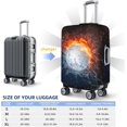 thumbnail image 2 of Volleyball In The Water And Fire Luggage Suitcase Covers Elastic Washable Volleyball Player Luggage Protector Travel Suitcase Protective Cover For Kid And Adult, L (Fit 25-29 Inch Luggage), 2 of 6