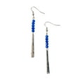 thumbnail image 2 of Howard's Blue Glass Bead Rectangle Bar Drop Dangle Earrings for Women, 2 of 3