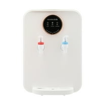 Miumaeov 500ml Top Loading Water Dispenser Tabletop Countertop Hot & Cold & Warm Water Drinking Machine