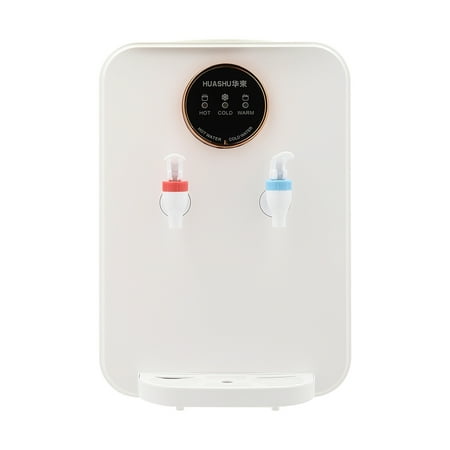 Miumaeov 500ml Top Loading Water Dispenser Tabletop Countertop Hot & Cold & Warm Water Drinking Machine