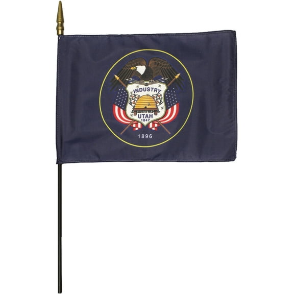Utah - 8"X12" Stick Flag