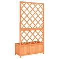 thumbnail image 4 of vidaXL Garden Trellis Planter Brown 27.6"x11.8"x53.1" Solid Firwood, 4 of 6