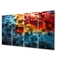 thumbnail image 2 of Designart "modern Wood Rainbows Delight III" Abstract Spirals Metal Wall Décor Set, 2 of 5