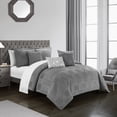 thumbnail image 4 of Odhi 6 or 10 Piece Comforter Set Chenille Geometric Pattern Design Bedding, 4 of 6