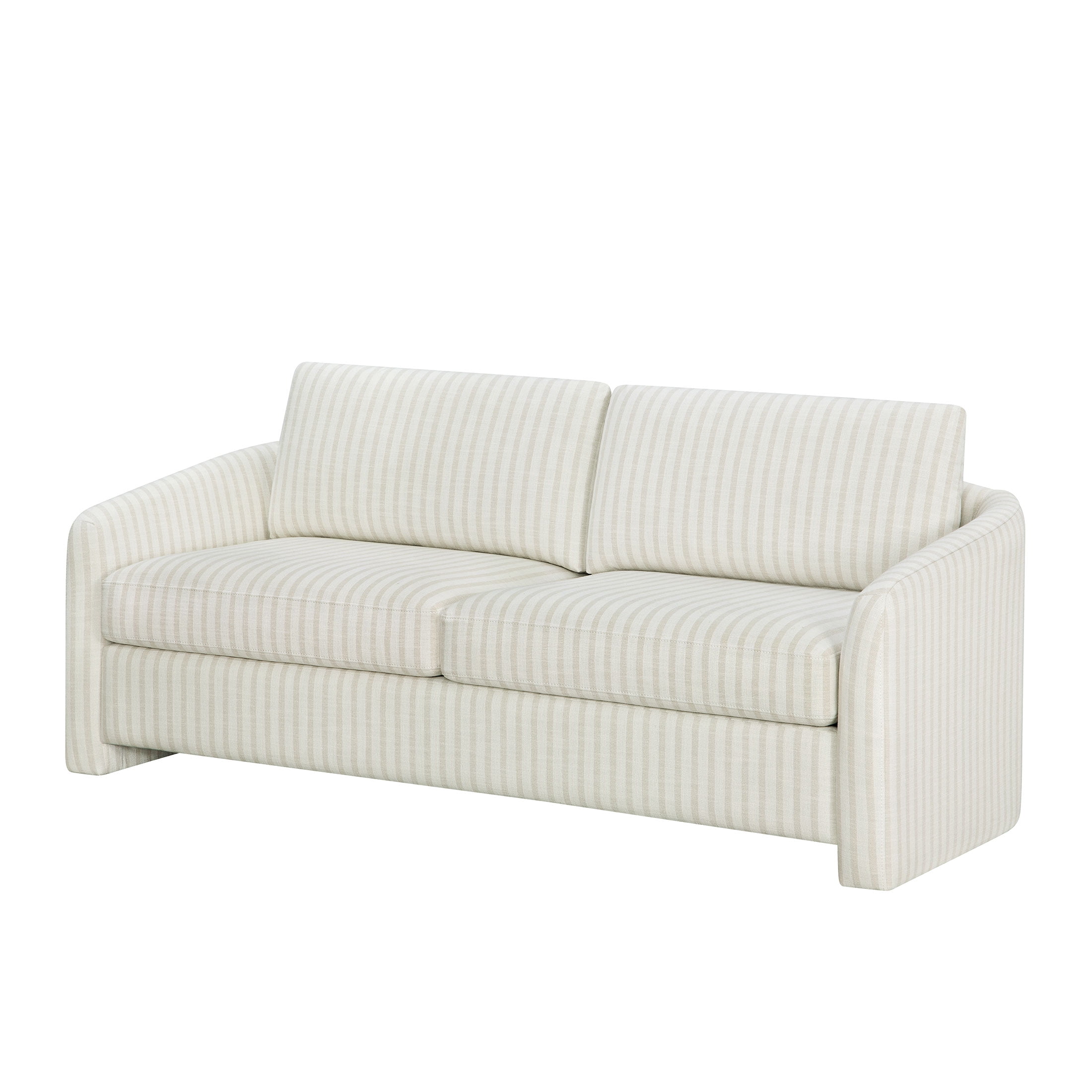 Beautiful Drew 72.2" Sofa by Drew Barrymore for Adults, Striped Linen
