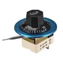 Unique Bargains Electric Oven Thermostat Adjustable Temperature Controller, 50-300℃ 16A 3 Pin 70cm Cable