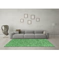 thumbnail image 3 of Ahgly Company Indoor Rectangle Abstract Emerald Green Contemporary Area Rugs, 2' x 4', 3 of 4