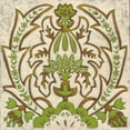 thumbnail image 2 of Zarris, Chariklia 12x12 Black Ornate Wood Framed with Double Matting Museum Art Print Titled - Lotus Tapestry II, 2 of 4