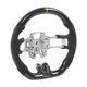 thumbnail image 2 of Reemplazo del volante de fibra de carbono volante de gamuza con costura naranja anillo de 12 OClock apto para Ford Mustang EcoBoost Gt Shelby GT350 Amonsee Otros, 2 of 8